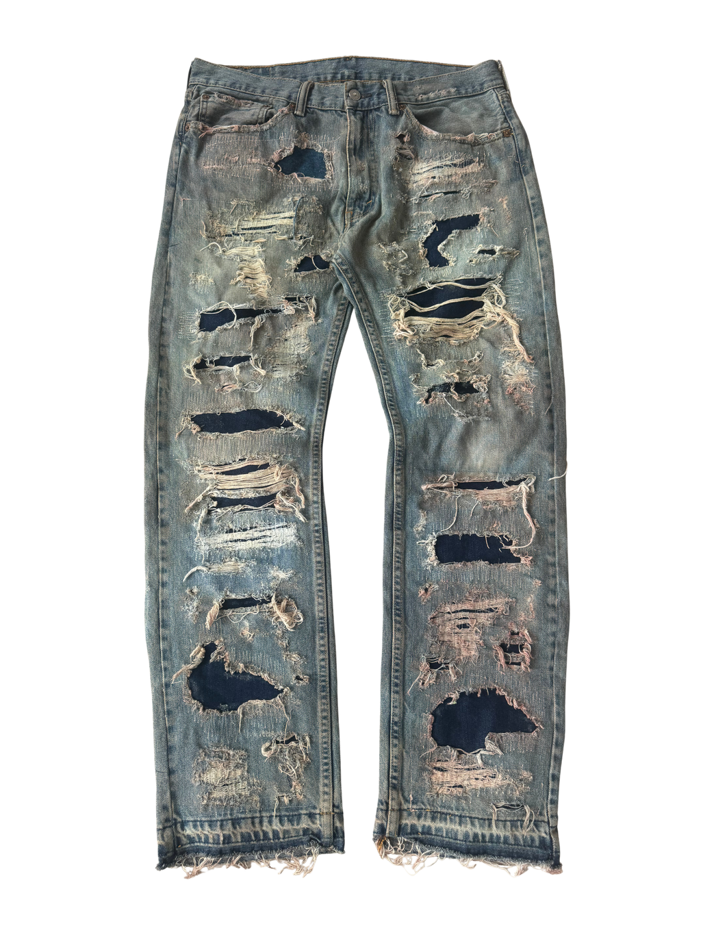 Destroyed and repaired Levi’s