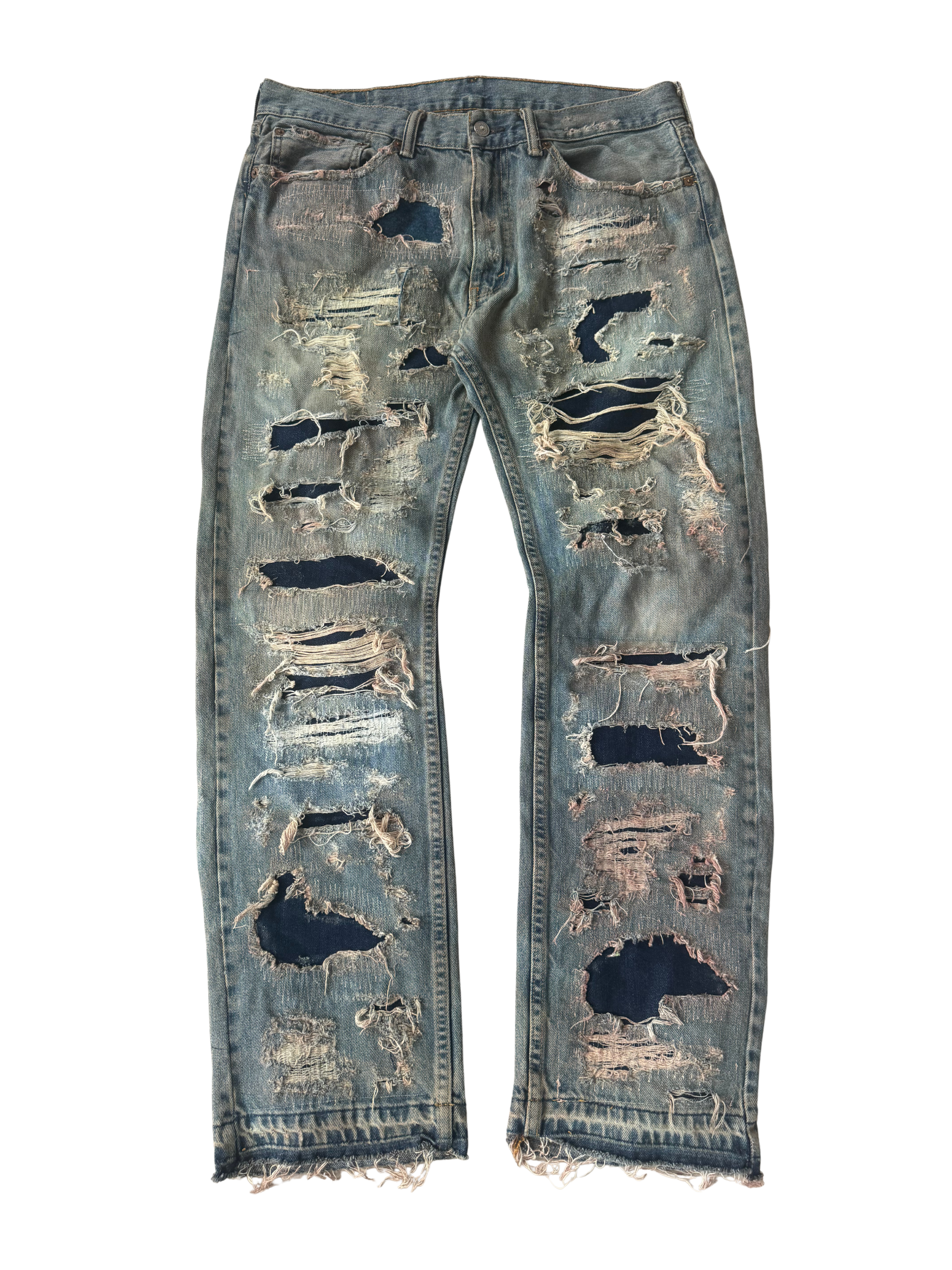 Destroyed and repaired Levi’s