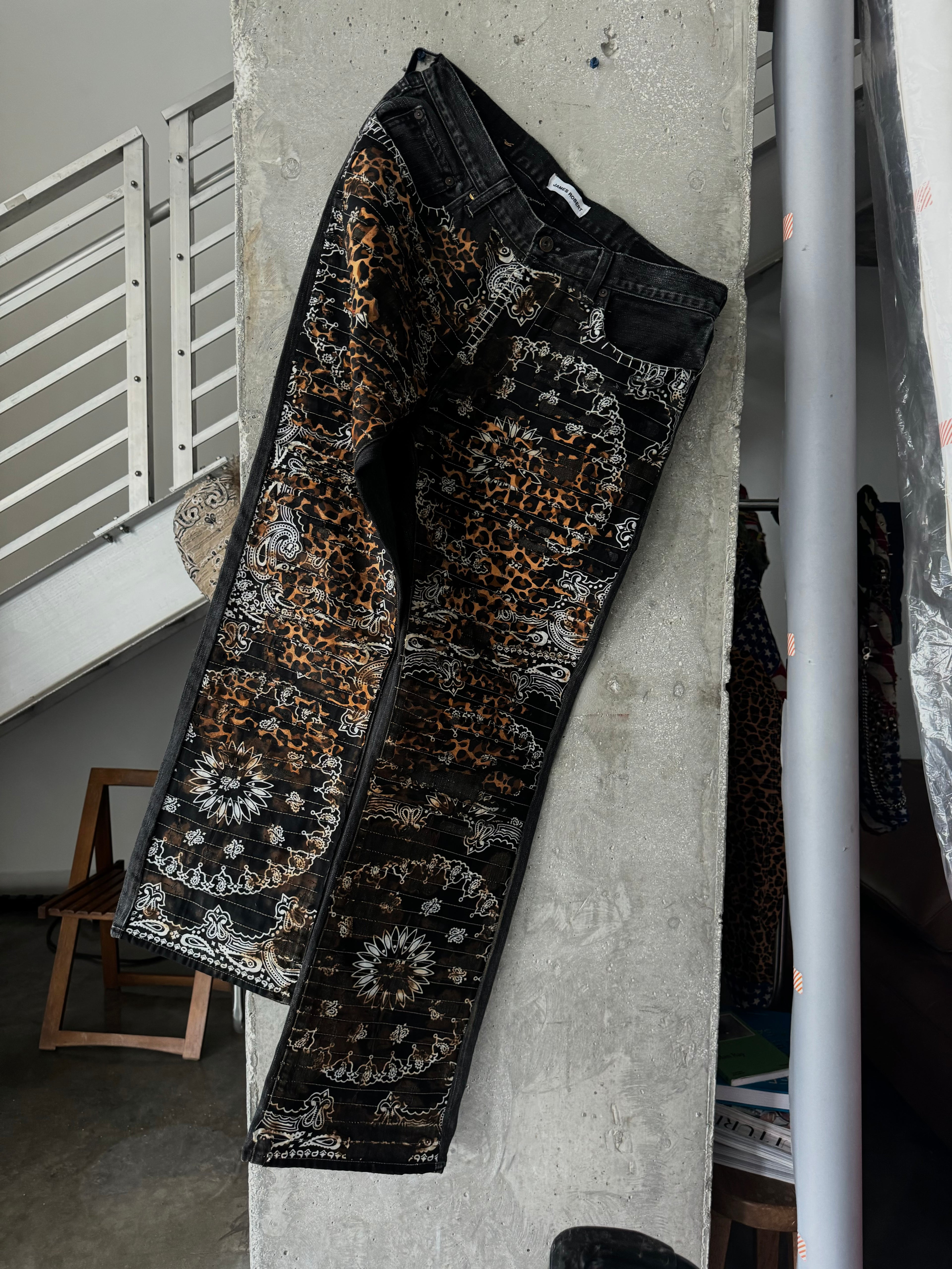 1/1 Black Leopard Jeans