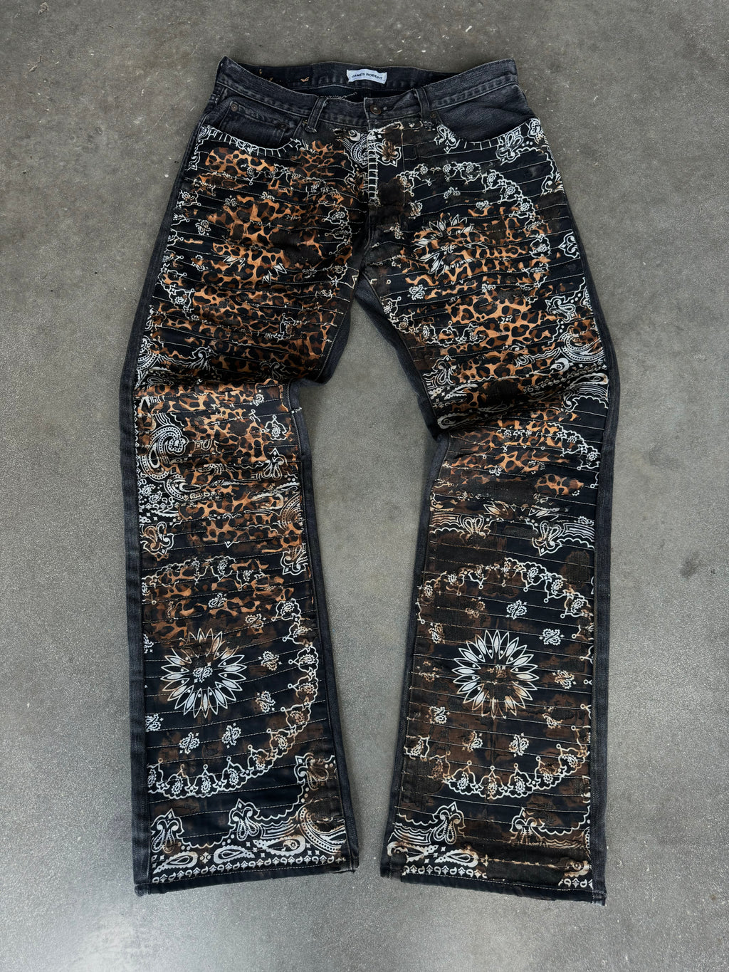 1/1 Black Leopard Jeans