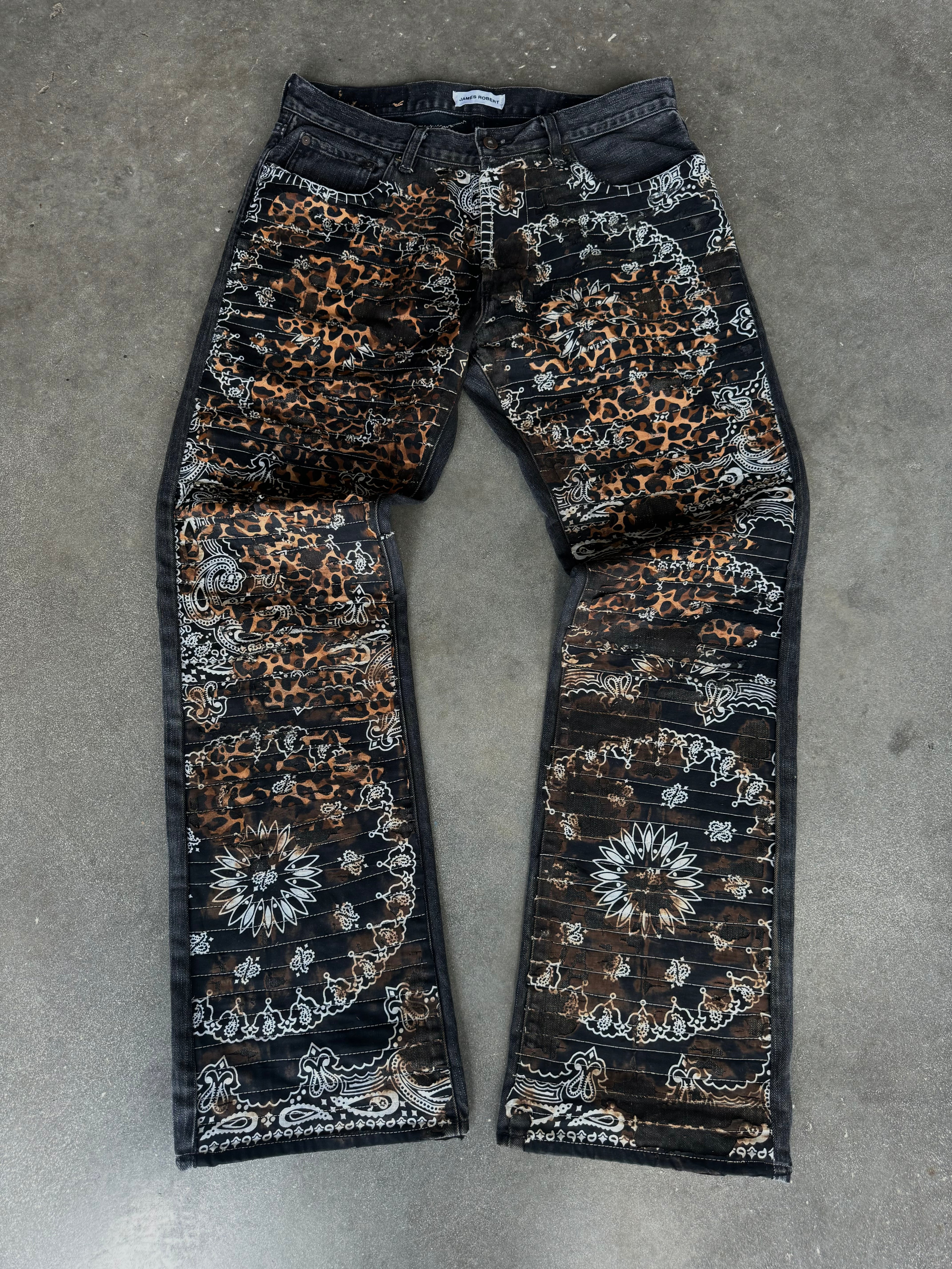 1/1 Black Leopard Jeans