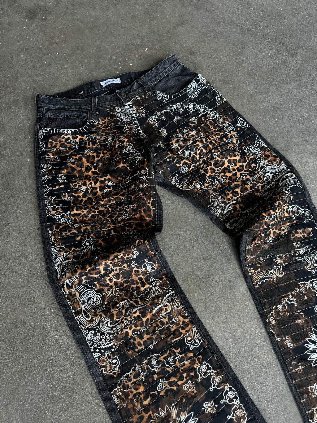 1/1 Black Leopard Jeans